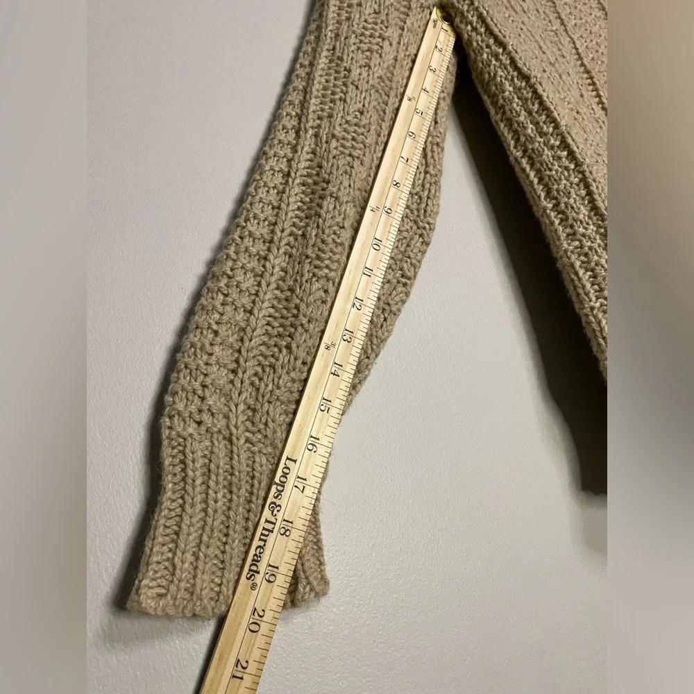 Vintage‎ Munsingwear wool chunky knit sweater neutral tan size medium - Picture 4 of 10
